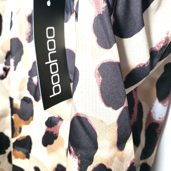 Boohoo Leopard Print Lace Tank Top Size ExtraLarge - Picture 8 of 10